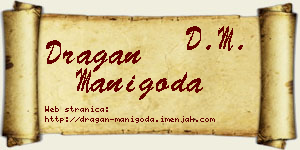 Dragan Manigoda vizit kartica